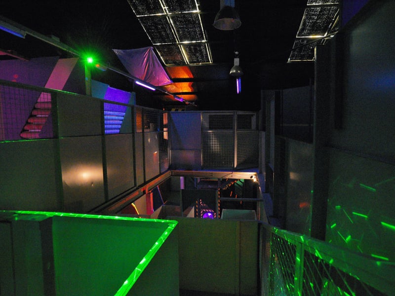 Interiors and exterior of  Laser Force, Brook Street. EMN-210406-162118009