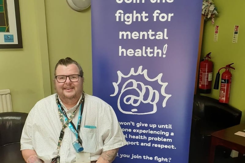 Pictured here, is Liam - one of dozens of volunteers at Northamptonshire Mind, which supports residents struggling with mental health across the county.