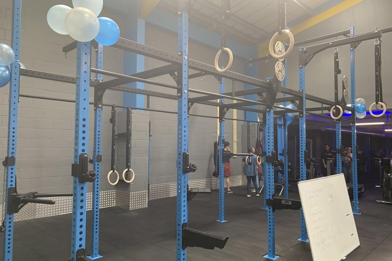 The gym has facilities for CrossFit and gymnastics