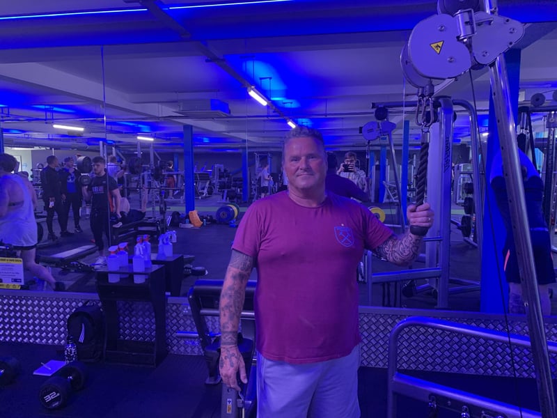 Jason Lamb, a regular at Dream Fitness