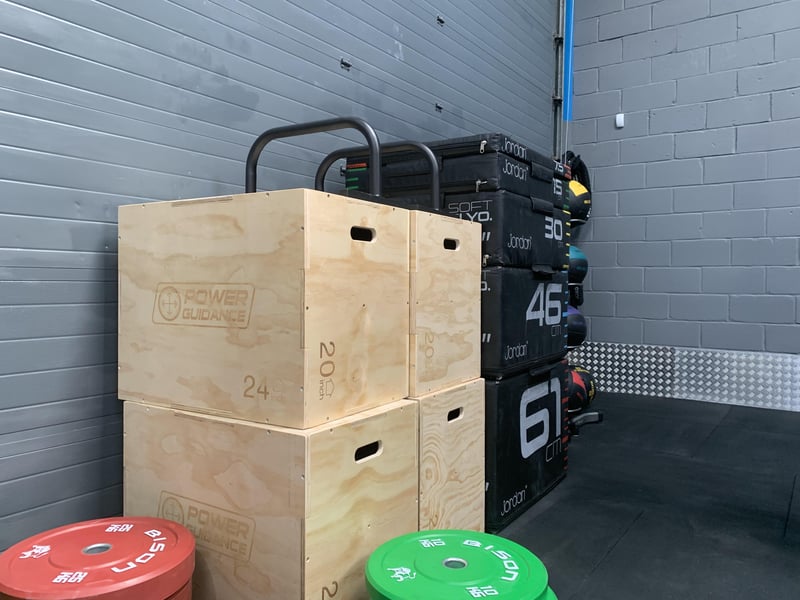 Functional fitness equipment at the gym