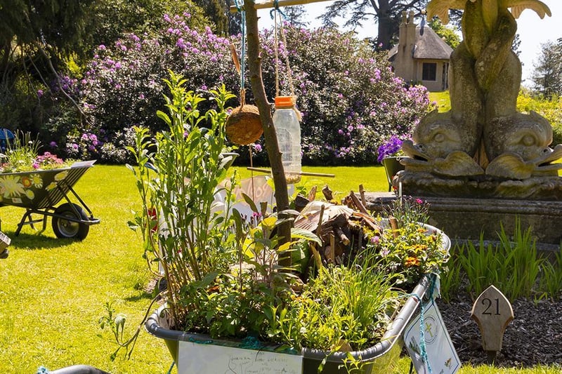 Visitors to the garden have been voting on their favourite wheelbarrow
