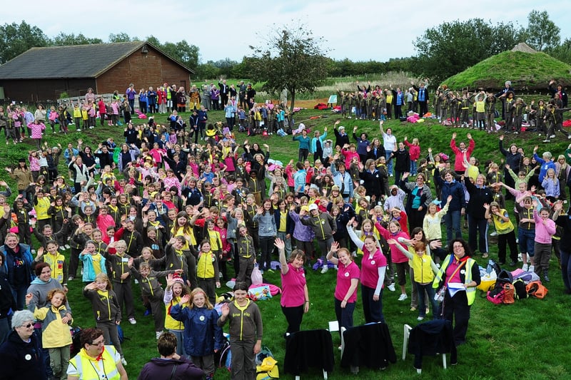 Cambs West brownies pictured on a take-over day at Flag Fen in 2010.