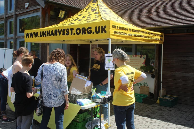 UK Harvest was at the museum sharing its message about reducing food waste