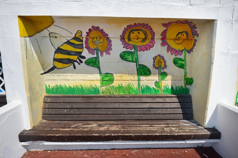 Community art project on St Leonards seafront next to Goat Ledge. SUS-210506-124157001
