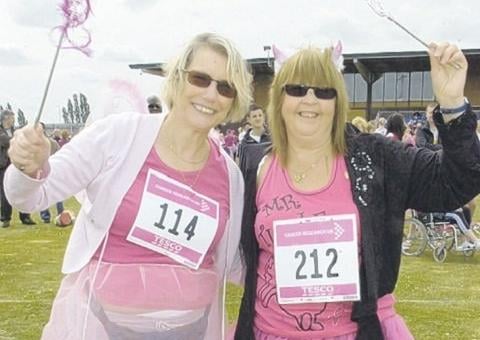 Pat Mowbray and Janet Smith dressed for the occassion.