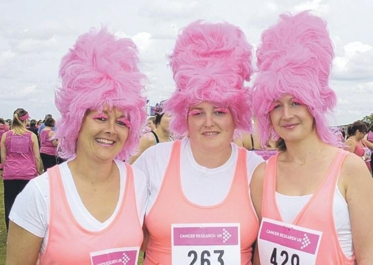 Pictured, fromleft, Hayley Turton, Tricia Whitt and Lyndsey Severns.