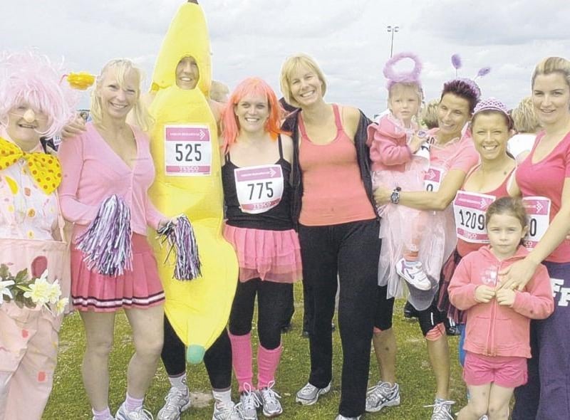 Some runners donned fancy dress for the event.