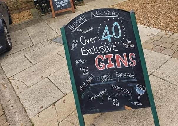 It's World Gin Day -  at Homme Nouveau in Whittlesey's Market Place.