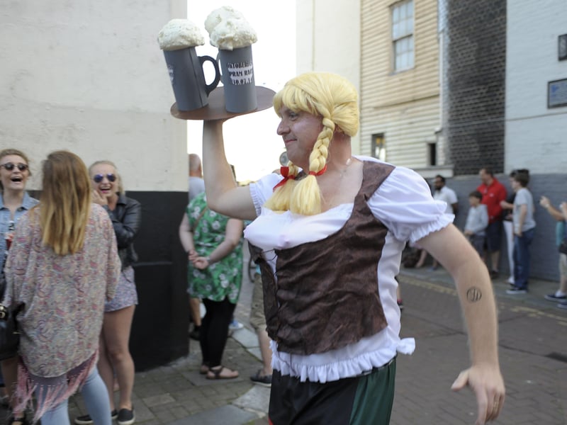 Hastings Old Town Carnival Week 2014: Pram Race.
This event took place on Wednesday, July 30. Photo by Frank Copper SUS-211105-105737001