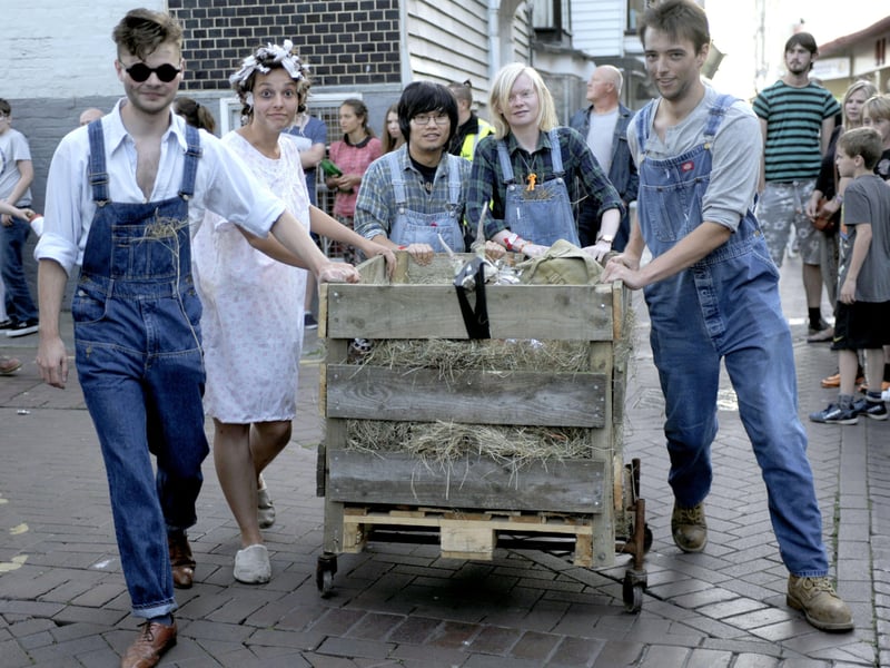 Hastings Old Town Carnival Week 2014: Pram Race.This event took place on Wednesday, July 30. Photo by Frank Copper SUS-211105-105704001
