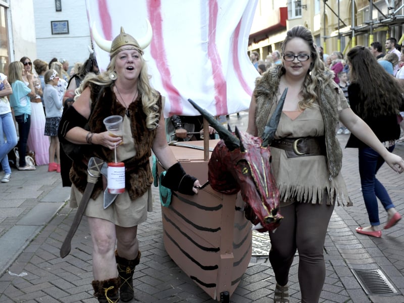 Hastings Old Town Carnival Week 2014: Pram Race.This event took place on Wednesday, July 30. Photo by Frank Copper SUS-211105-105920001