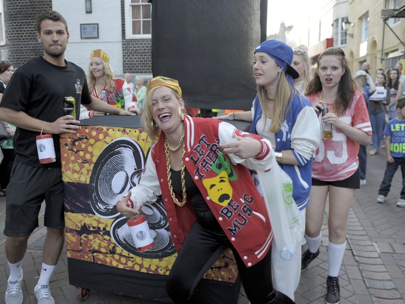 Hastings Old Town Carnival Week 2014: Pram Race.This event took place on Wednesday, July 30. Photo by Frank Copper SUS-211105-105858001