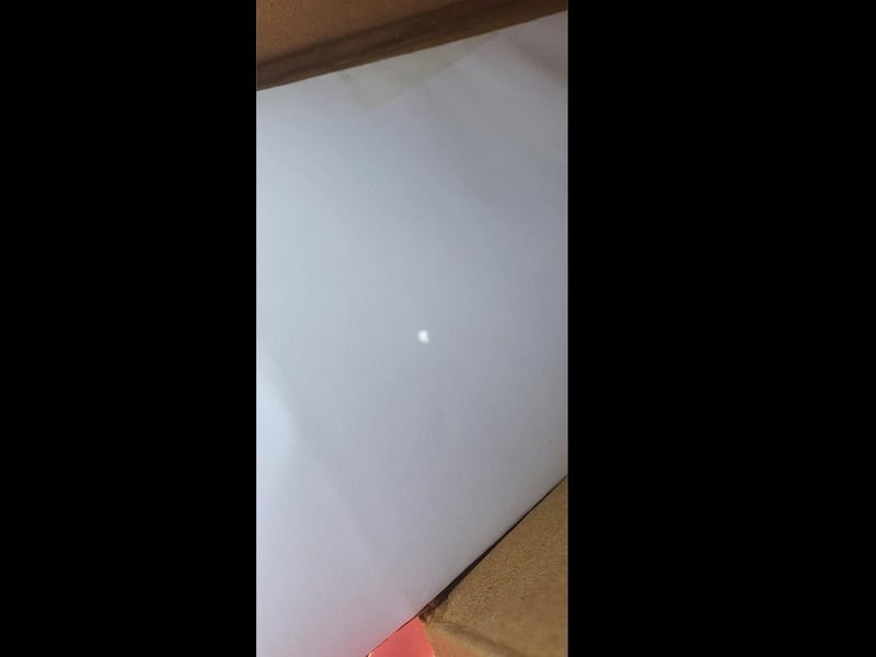 Chron reader Joanne Mackey had some luck with her homemade pinpoint projector, one of the safest and crafty ways to see the moon in front of the sun.