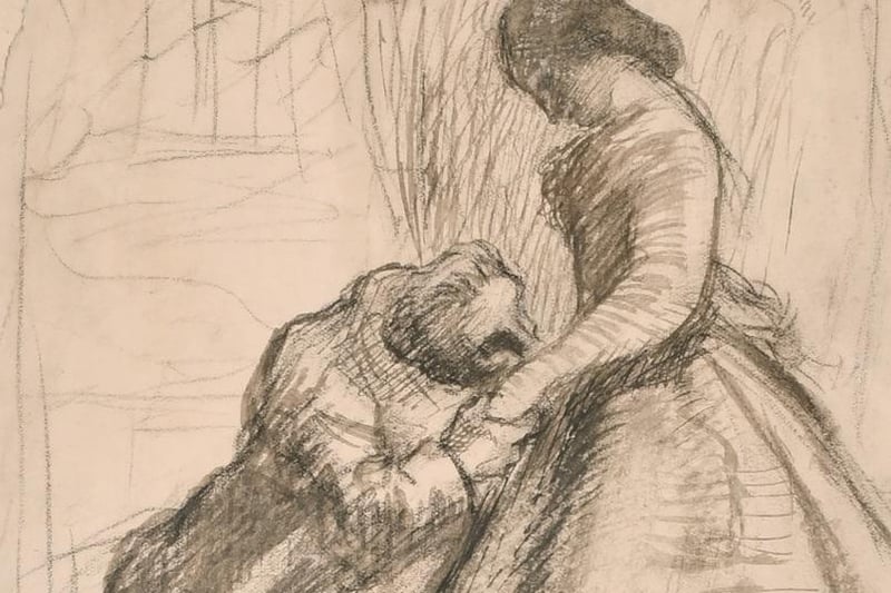 Sir John Everett Millais (1829-1896) British, A Pencil study of two figures, 8.25” x 6.25” (21 x 16 cm). Provenance: Christies Sale 5 November 1993.
£500-800