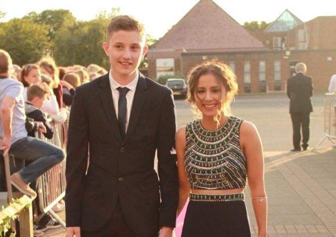 Prom King and Queen Jamie Martin and Martine Evans