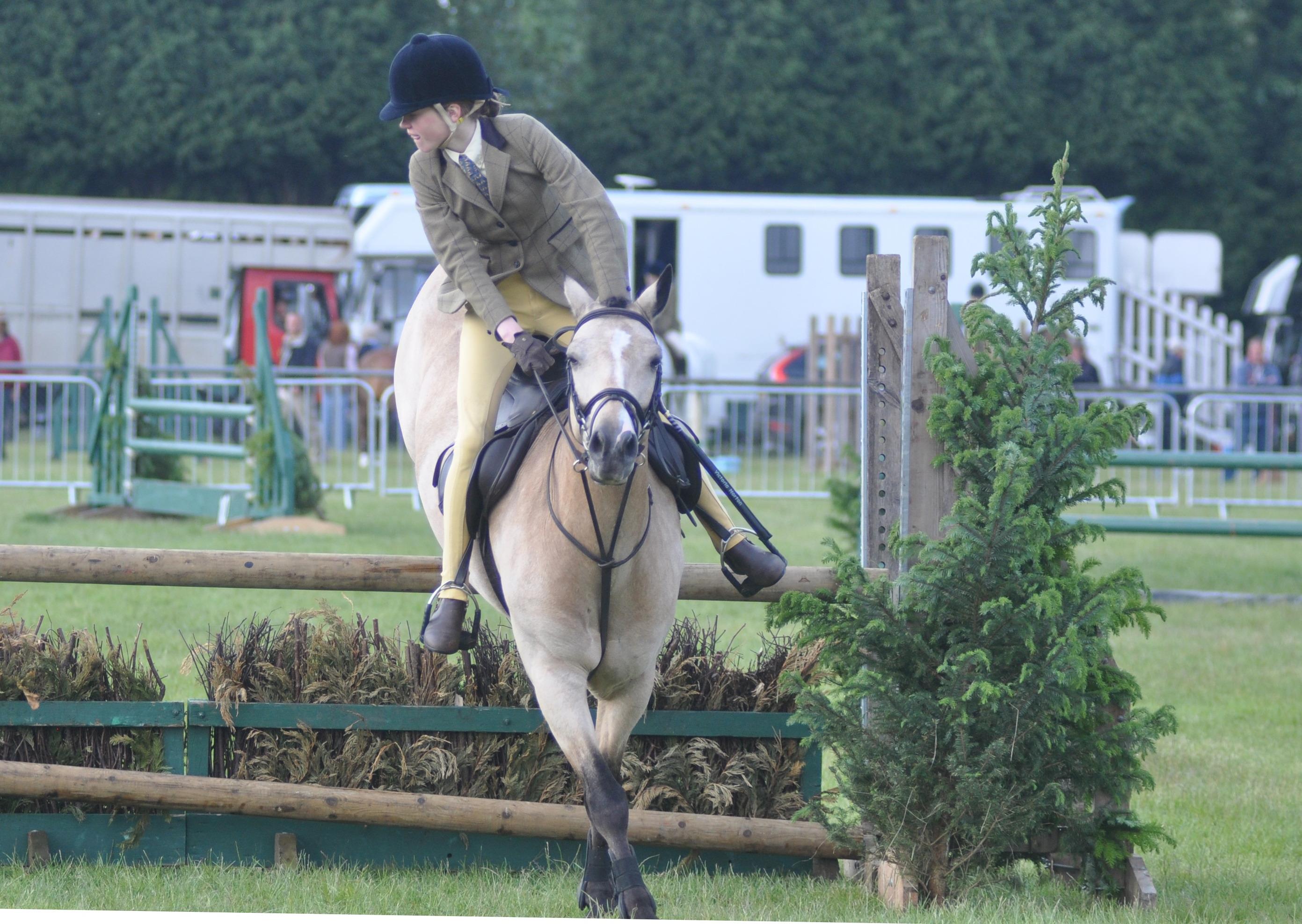 A young horserider at the South of England show in June, 2011. Picture: Steve Robards