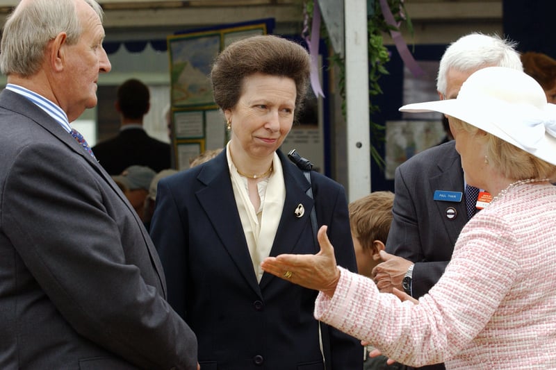 Princess Anne at the South of England Show. This picture was taken in 2005 by Malcolm McCluskey