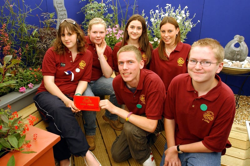 Oathall students with their display at the South of England Show in 2007.