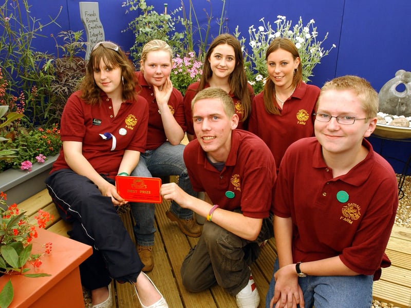 Oathall students with their display at the South of England Show in 2007.