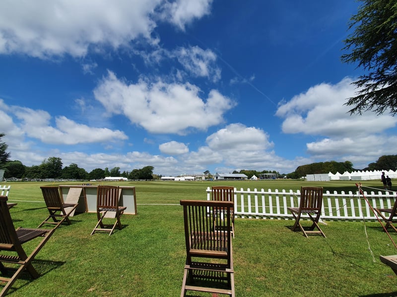 Cricket in the sun, West Sussex