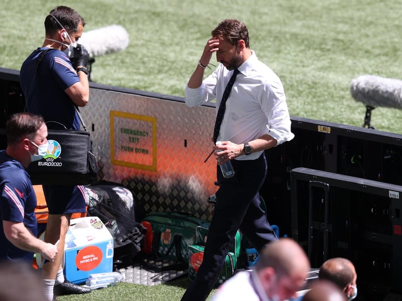 Gareth Southgate during the game