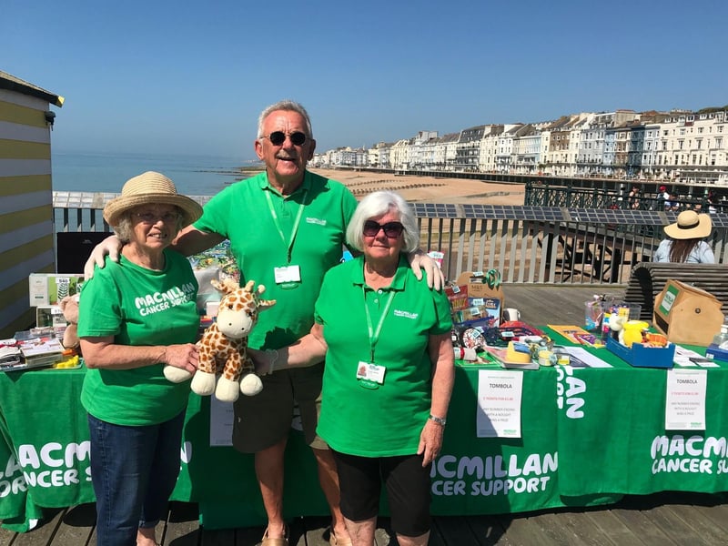 Macmillan tombola on Hastings Pier