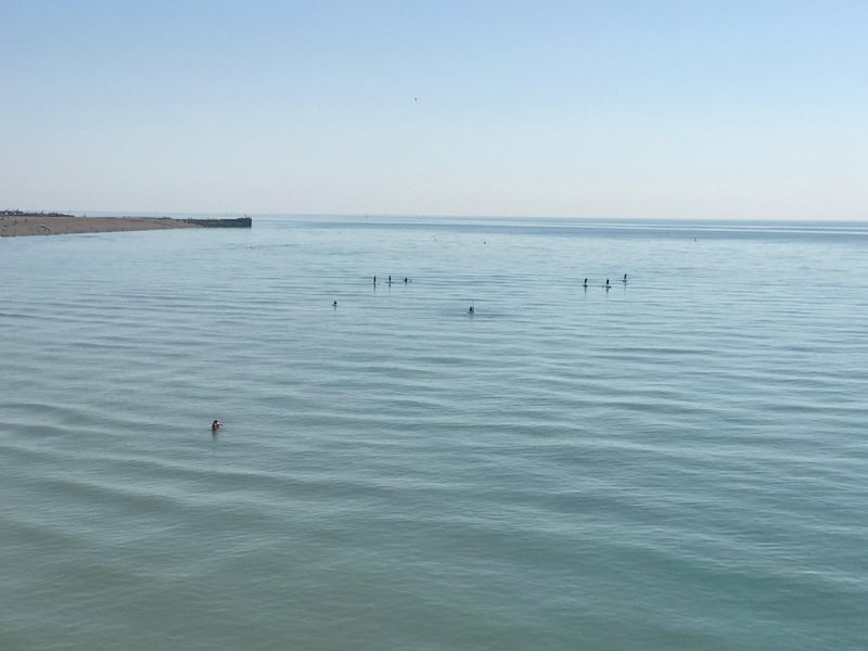 Paddleboarders in Hastings