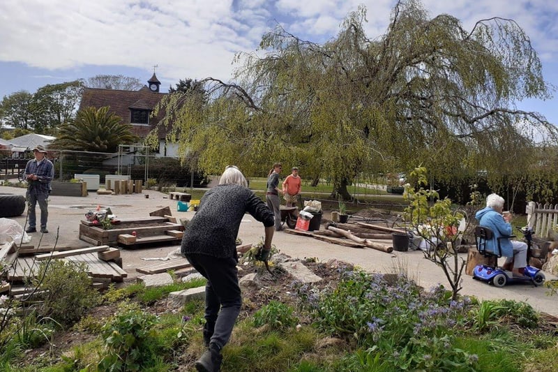 The BugCycle Community Garden is now fully open in Beach House Park, Worthing. Features include a community vegetable patch, rockery, stumpery, willow archway and wildlife pond. Pictures provided and not available for sale.