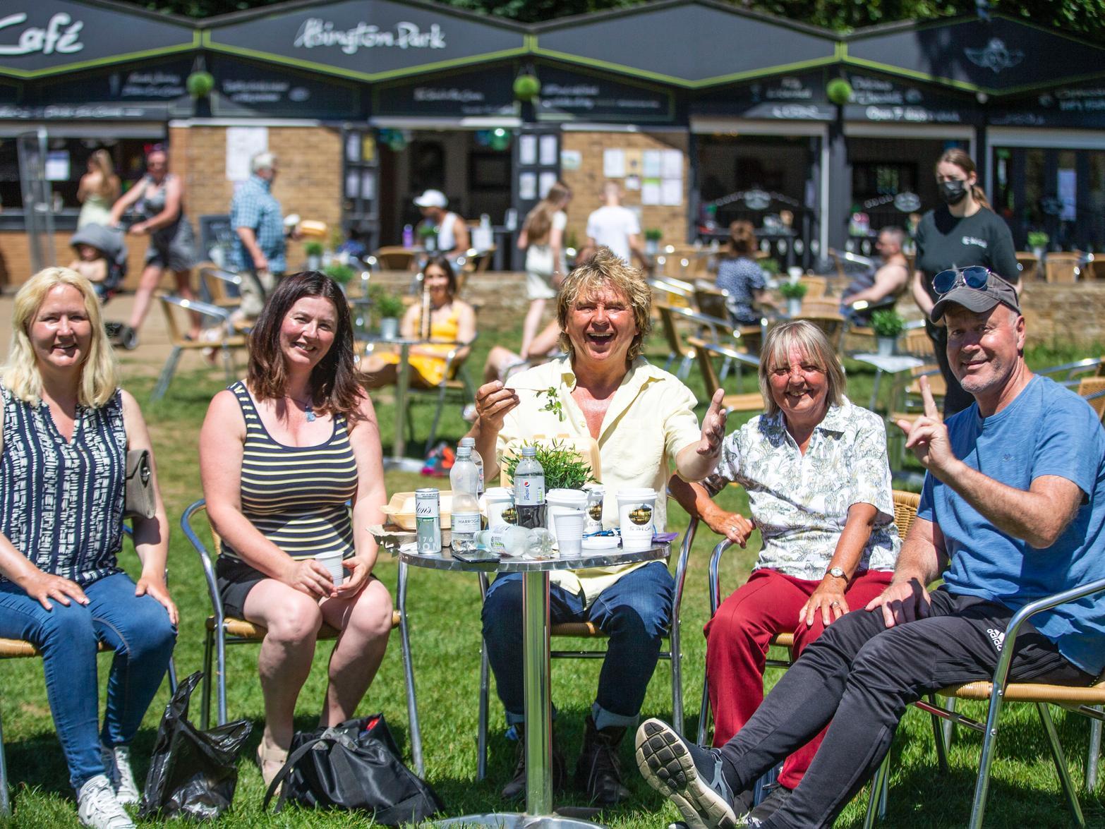 Locals soaking up the sun in Abington Park, Sunday June 13 2021.
