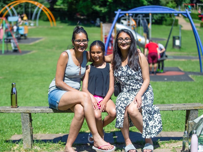 Locals soaking up the sun in Abington Park, Sunday June 13 2021.