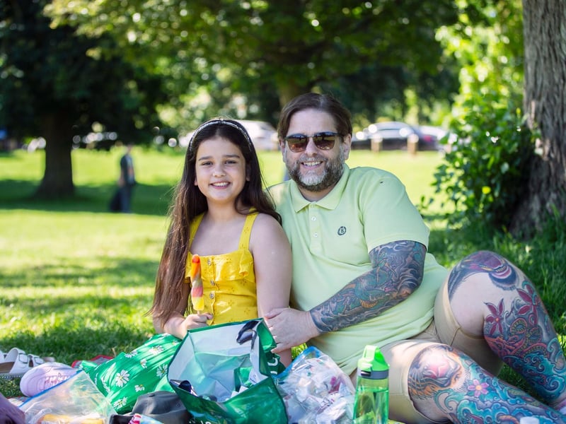 Locals soaking up the sun in Abington Park, Sunday June 13 2021.
