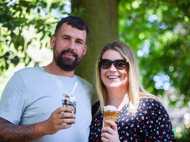 Locals soaking up the sun in Abington Park, Sunday June 13 2021.