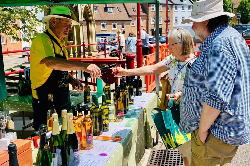 Sunny scenes from Daventry Spring Market on Saturday.