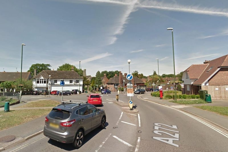 Cowfold & Partridge Green has seen rates of positive Covid cases rise from 0 to 54.3. Photo Google Maps