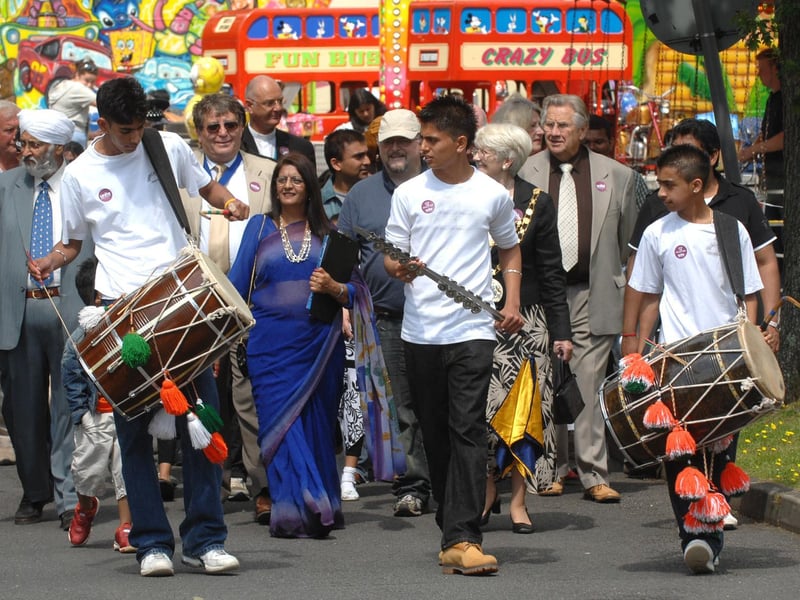 Musicians lead the parade