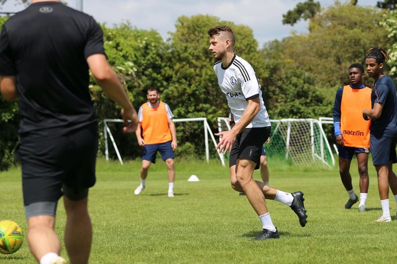 The Bognor squad were put through their paces on a sweltering day as thoughts turn to the new Isthmian League season / Picture: Martin Denyer