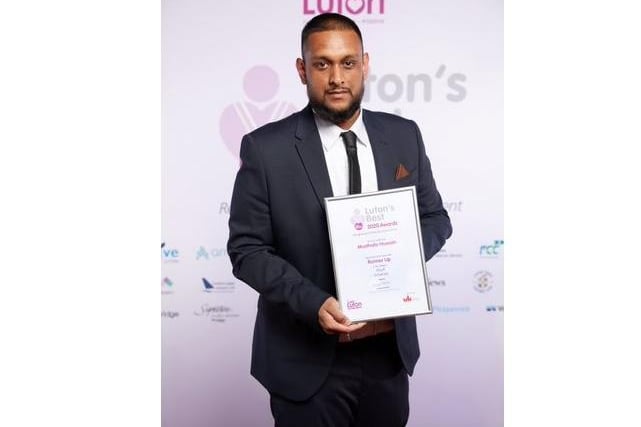 Adult Achiever sponsored by the University of Bedfordshire... Musthafa Hussain – Runner Up