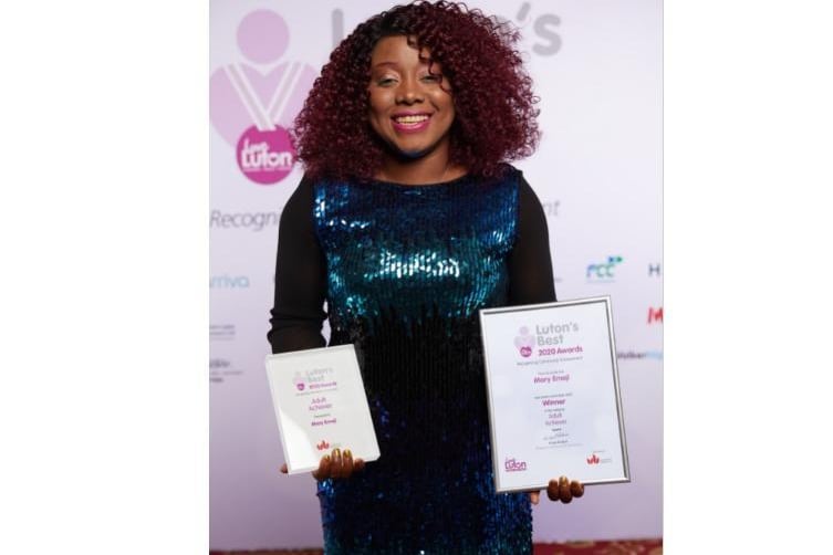 Adult Achiever sponsored by the University of Bedfordshire... Mary Emeji – Winner