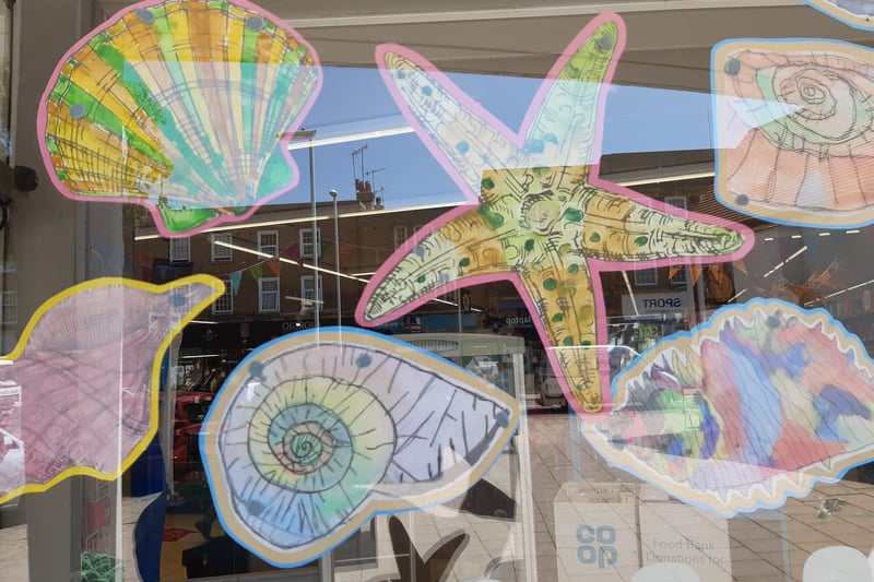 Artwork by pupils at Broadwater Church of England Primary School is featuring in an art trail using shop windows