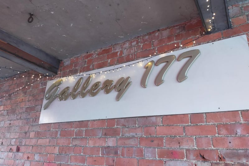 The original sign from Gallery 177 from Wellingborough Road, which eventually moved to Abington Avenue and took the sign with them before closing.