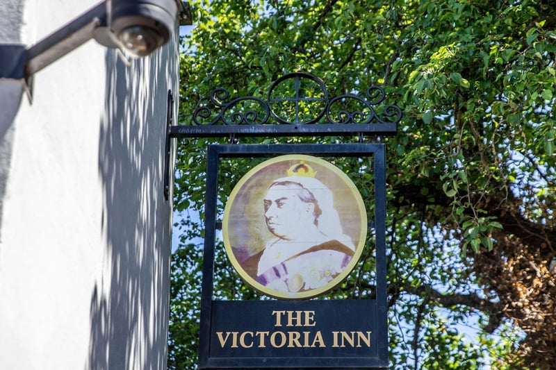The sign from The Victoria Inn pub, formerly of Poole Street. Whenever Northampton's pubs historic pubs close, Steve vies to have them preserved at the store.