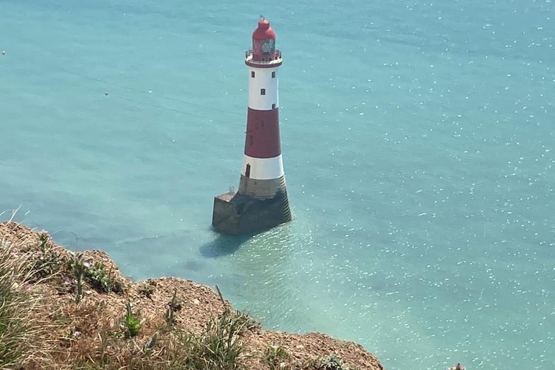 Beachy Head lighthouse on a summer's day, by Mark Babbs.Taken with an  IPhone SE. SUS-210617-102116001