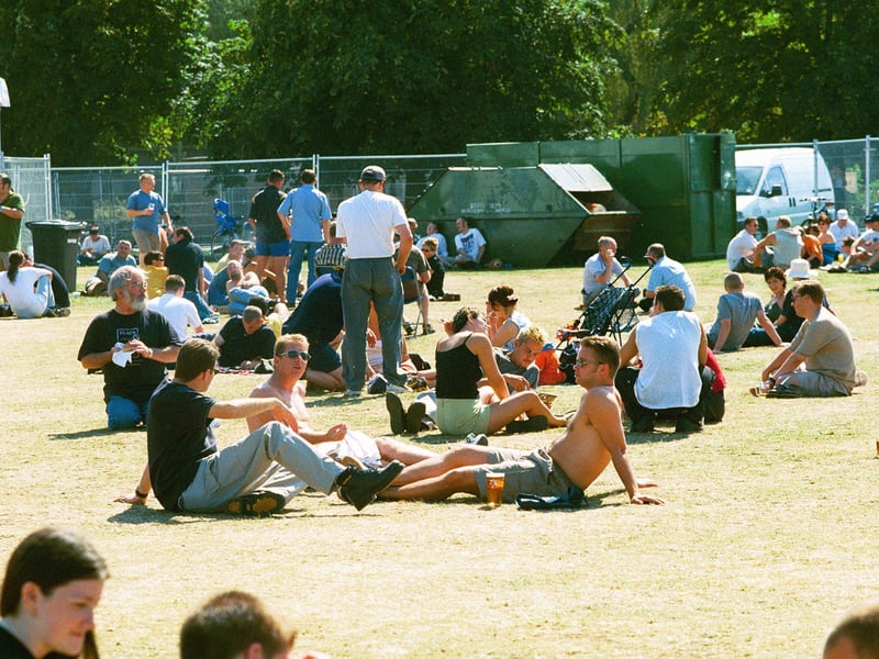 This picture is described as a Peterborough market beer festival - but the location looks more like the Embankment. Can you help add any details?