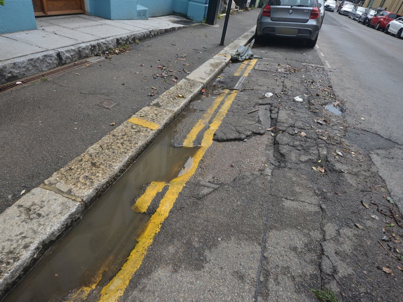 Basement area of a property in South Terrace, Hastings, flooded during a storm on 16/6/21. SUS-210617-135656001