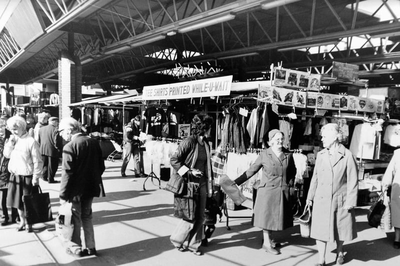 The bustling market in the 70s.
