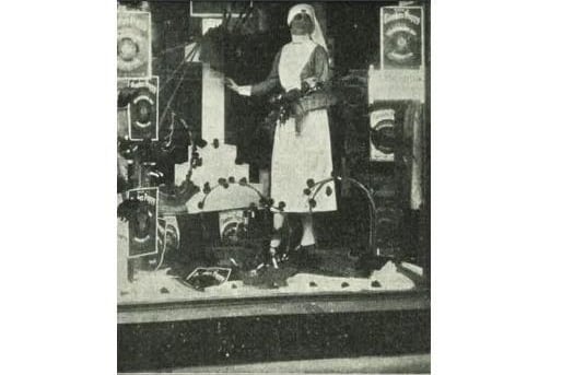In 1927, a photo of a Poppy Day window display was published in the Legion magazine, highlighting how the Branch and locals supported the Poppy Appeal. Photo credit: Legion magazine February 1927