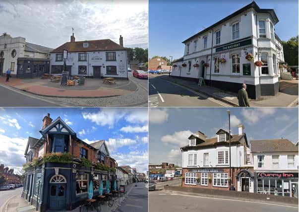 The top four pubs and bars in West Sussex with outdoor seating as rated by TripAdvisor reviewers. Photographs: Google Maps