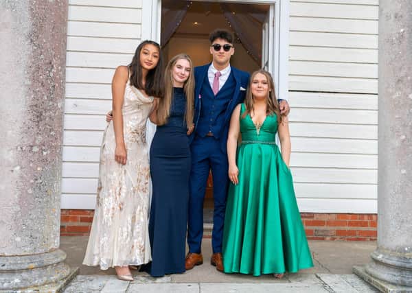 Pupils at the prom