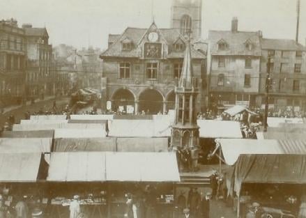 The market in Cathedral Sqaure.